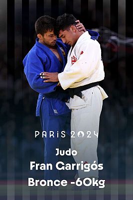 Judo JJOO París 2024 - Final Bronce. Categoría -60 kg (M): G. Sardalashvili (GEO) vs. F. Garrigós (ESP)
