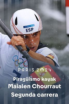 Piragüismo JJOO París 2024 - Slalom: Kayak individual (F). Segundas carreras: Maialen Chorraut
