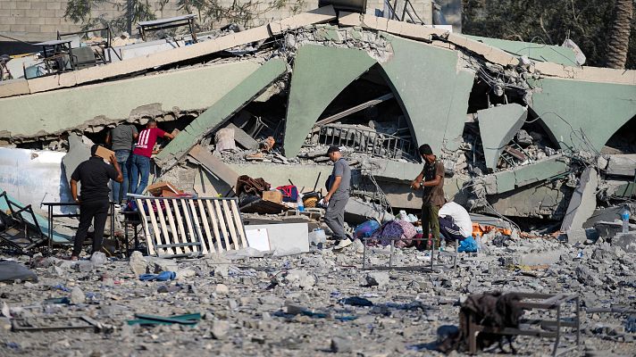 Telediario Fin de Semana - El Ejército israelí mata al menos a 30 personas en una escuela en Gaza