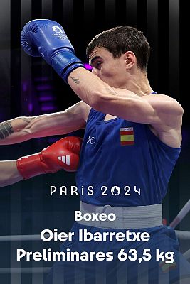 Boxeo JJOO París 2024 - 63,5 kg: B. Mukhammedsabyr (KAZ) vs. O. Ibarretxe (ESP)