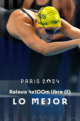 Natación París 2024: resumen de la final del 4x100 femenino