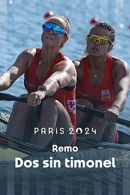 Remo JJOO París 2024 - Dos sin timonel (F). Aina Cid y Esther Briz