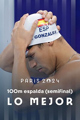 Natación JJOO París 2024 - Natación | Semifinales 100 m espalda: Hugo González, a la final