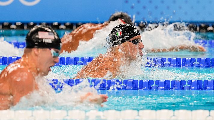 Natación JJOO París 2024 - Natación | Final 100 m braza (M): Martinenghi sorprende y los cuatro primeros en ocho centésimas