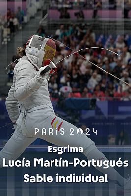 Esgrima JJOO París 2024 - Sable individual (F). L. Martín-Portugués (ESP) vs. A. Marton (HUN)