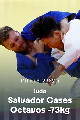 Judo JJOO París 2024 - Octavos -73 kg (M): S. Cases (ESP) vs. E. Batzaya (MGL)