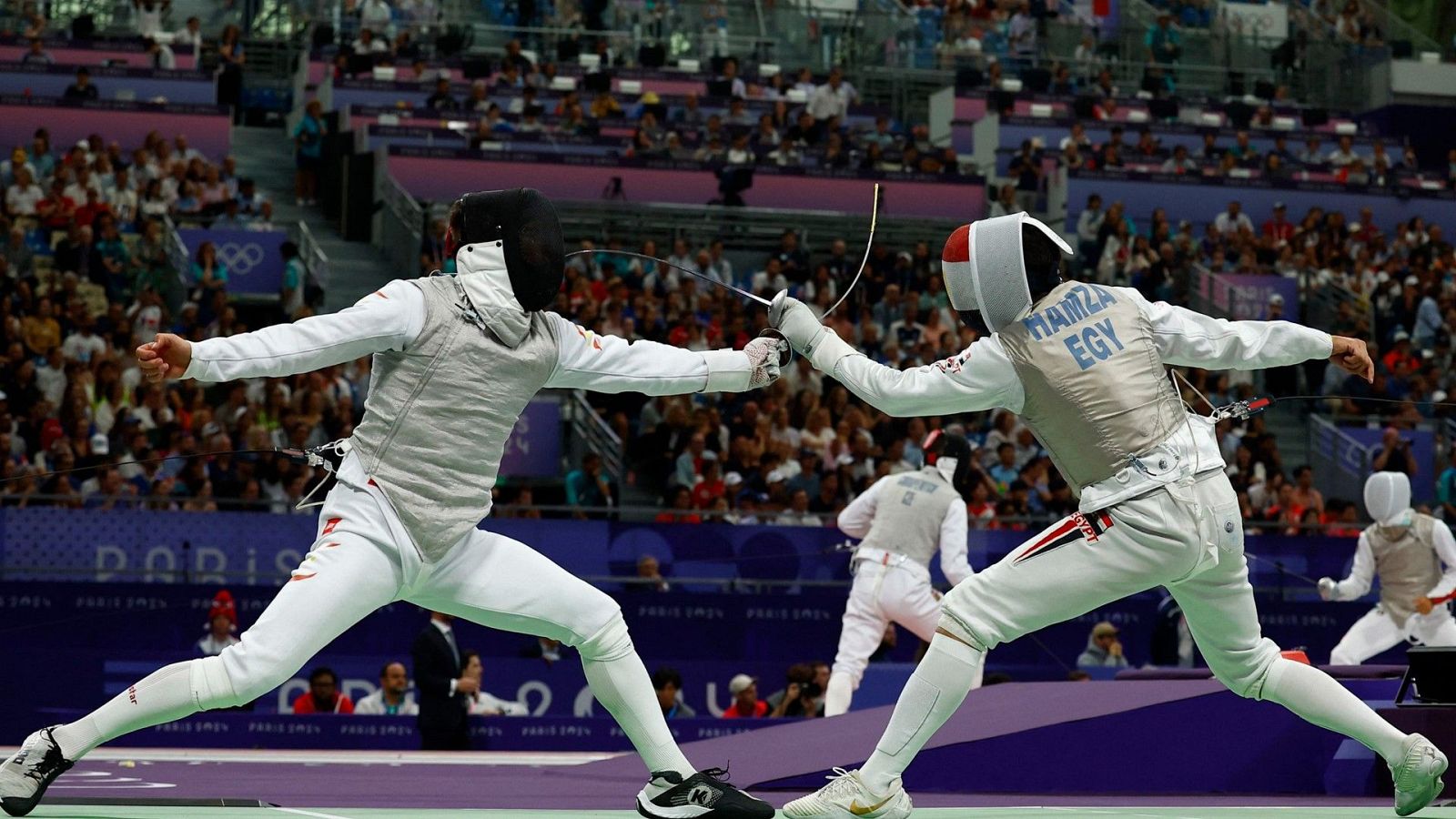 París 2024 - Esgrima: 1/8 de final. Florete individual (M). C. Llavador (ESP) vs. M HAMZA (EGY) - Ver ahora