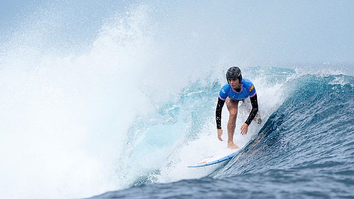 Surf JJOO París 2024 - Surf: Compactado ronda 2 Janire González-Etxabarri y Andy Criere