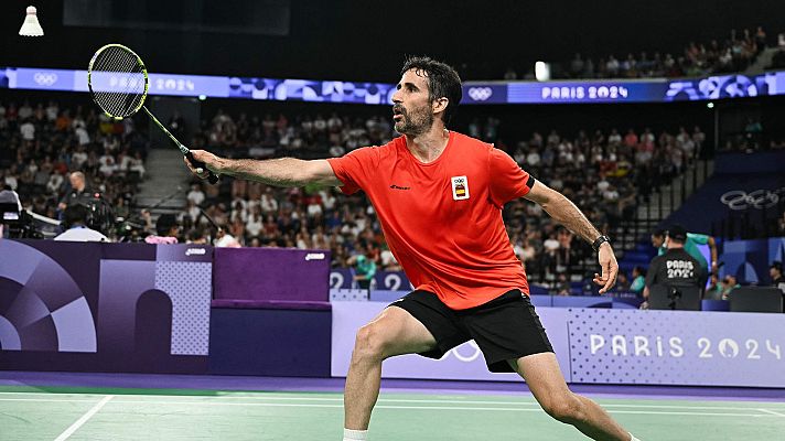 Bádminton JJOO París 2024 - Individual (M): P. Abian (ESP) vs. V. Nettasinghe (SRI)