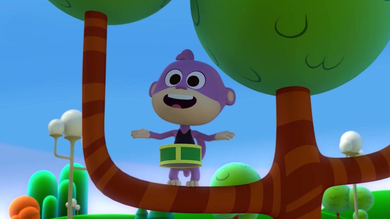 Canciones del zoo - Mono con tambor - El Reino Infantil | Ver