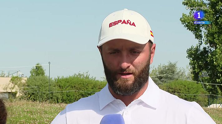 Golf JJOO París 2024 - Jon Rahm, "con muchas ganas" de empezar en golf y "ganar una medalla para España", dice a TVE