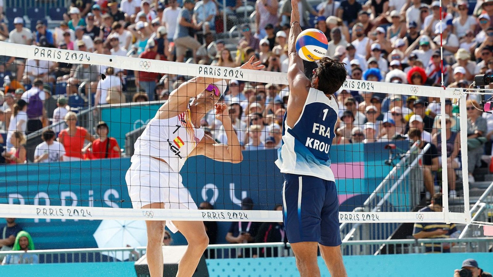 París 2024 - Vóley playa: Grupo F: Krou/Gauthier-Rat (FRA) vs. Herrera Allepuz/Gavira Collado (ESP) - Ver ahora