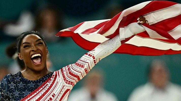 Gimnasia artística JJOO París 2024 - El ejercicio de suelo de Simone Biles lleva a Estados Unidos al oro de Gimnasia Artística (equipos)