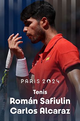 Tenis JJOO París 2024 - Individual (M): R. Safiullin (AIN) vs. C. Alcaraz (ESP)
