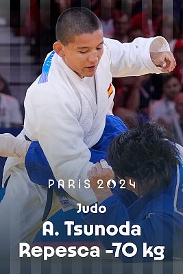 Judo JJOO París 2024 - Repesca. -70kg (F): A. Tsunoda (ESP) vs S. Niizoe (JPN)