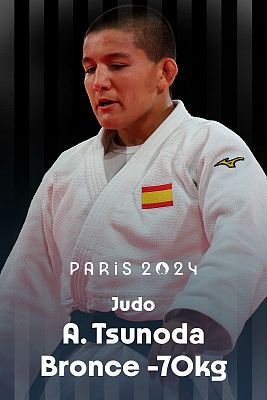 Judo JJOO París 2024 - Bronce. -70kg (F): A. Tsunoda (ESP) vs M. Polleres (AUT)