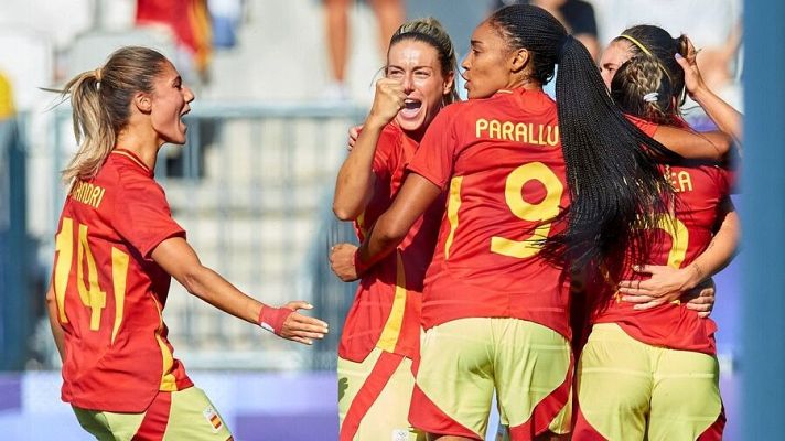 Fútbol JJOO París 2024 - España – Brasil (F) fútbol: Athenea y Alexia resuelven un partido marcado por la expulsión de Marta