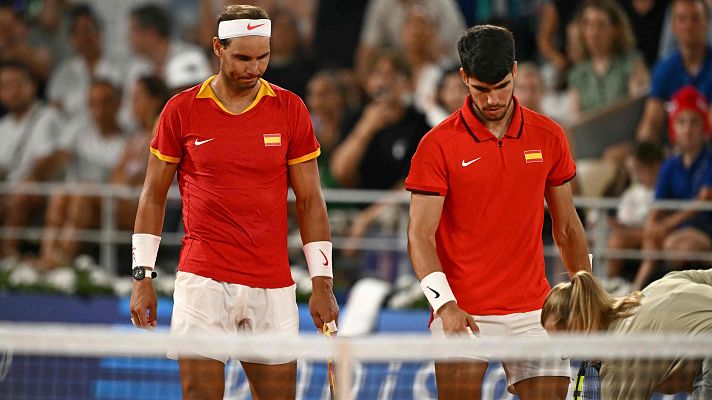 Tenis JJOO París 2024 - Nadal y Alcaraz se despiden de los dobles de tenis en cuartos de final ante Krajicek y Ram