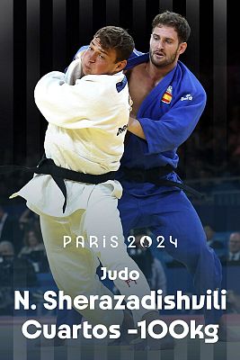 Judo JJOO París 2024 - París 2024 - Judo: 1/4 final. -100 kg (M): N. Sherazadishvili vs. EICH Daniel