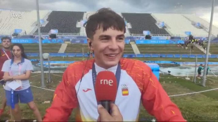 Piragüismo JJOO París 2024 - Echaniz: "Una pena el toque que me quita el oro"