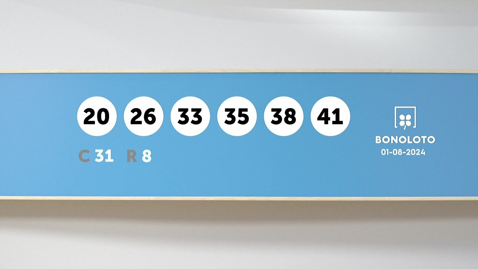 Sorteo de la Lotería Bonoloto del 01/08/2024 - Ver ahora