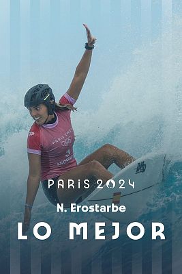 Surf JJOO París 2024 - Surf: Nadia Erostarbe vence a Shino Matsuda y se mete en cuartos de final