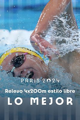 Natación JJOO París 2024 - Natación 4x200 libres: El equipo australiano de relevos se lleva el oro con récord olímpico