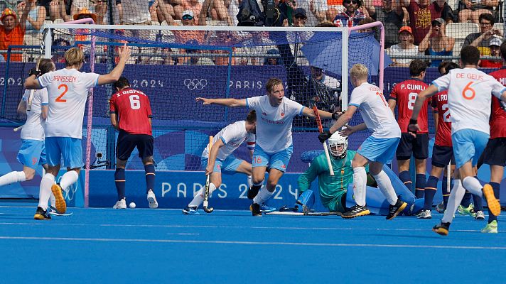 Hockey sobre césped JJOO París 2024 - Hockey hierba (M) : Países Bajos remonta a España y los 'Red Sticks' avanzan como cuartos