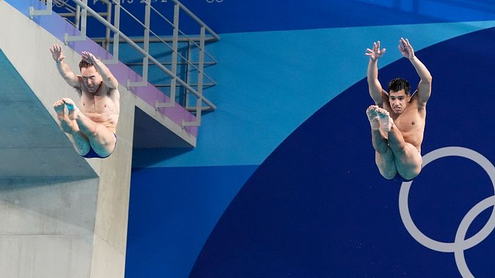 Saltos JJOO París 2024 - Saltos sincronizados trampolín 3 m (M): Abadía y García Boissier consiguen el diploma olímpico