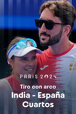 Tiro con arco JJOO París 2024 - 1/4 final. Equipo mixto: India - España