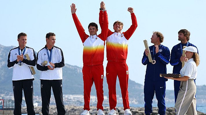 Vela JJOO París 2024 - Entrega de Medallas. Skiff Medal Race (M)