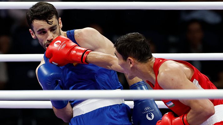 Boxeo JJOO París 2024 - José Quiles cae ante el uzbeko Khalokov en cuartos de final