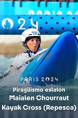 Piragüismo JJOO París 2024 - Slalom: Kayak Cross (F). Repesca. Maialen Chourraut