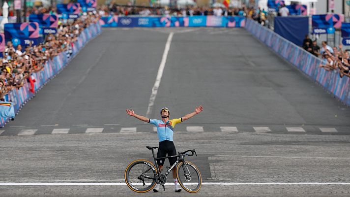 Ciclismo en ruta JJOO París 2024 - Ciclismo en ruta | Evenepoel suma el oro y logra un doblete histórico París 2024