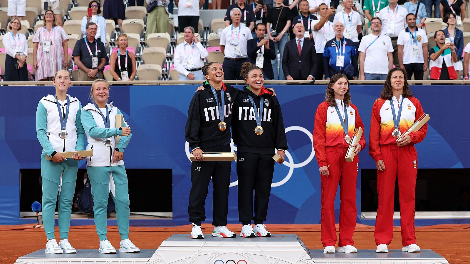 París 2024 - Tenis: Entrega de medallas. Dobles (F) - Ver ahora