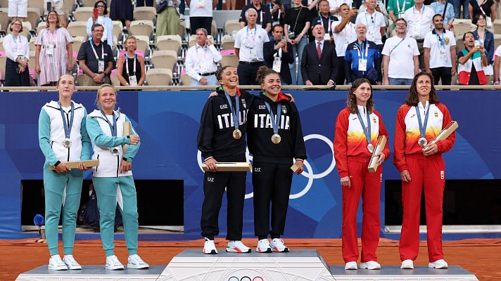 Tenis JJOO París 2024 - Entrega de medallas dobles (F)