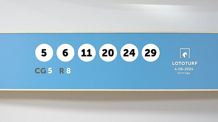 SELAE - Sorteo de Lotería Lototurf: 04/08/2024
