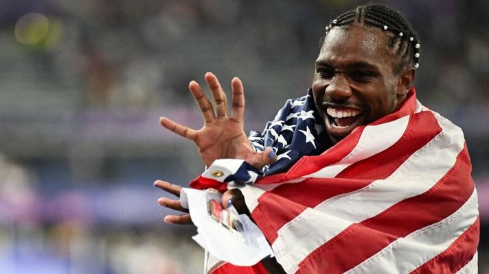 Atletismo JJOO París 2024 - Final 100m lisos (M): Noah Lyles es el hombre más rápido del mundo por cinco milésimas