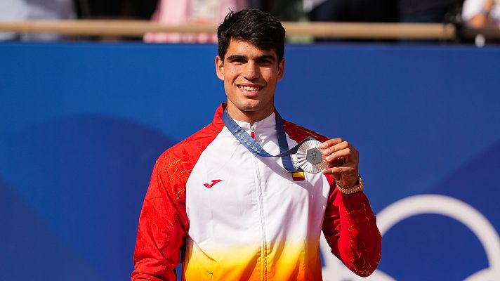 Tenis JJOO París 2024 - Carlos Alcaraz, a RTVE: "En cuatro años queremos la medalla de oro"