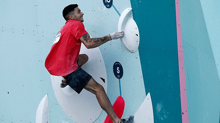 Escalada deportiva JJOO Paris 2024 - Semifinal bloque y Clasificatoria dificultad (M)