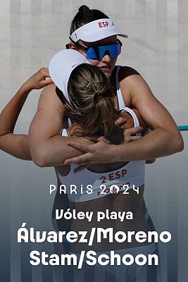 V��ley playa JJOO París 2024 - Octavos: Álvarez / Moreno (ESP) vs. Stam / Schoon (NED)