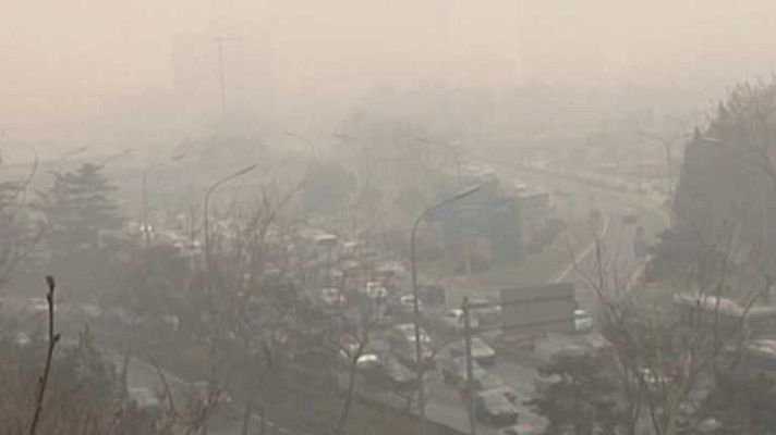 Telediario 1 - Contaminación en China