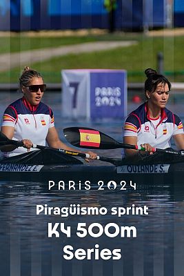 Piragüismo JJOO París 2024 - Sprint: K4 500m (F). Clasificatorias. Serie 1