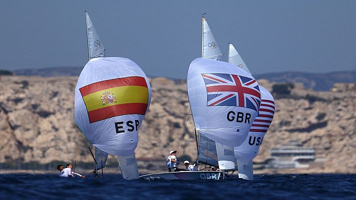 Vela JJOO París 2024 - Dinghy mixto: regata 7