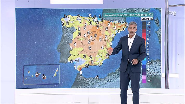 El tiempo - Probables chubascos y tormentas en la Ibérica y Pirineo orientales