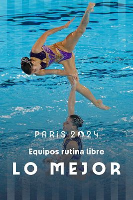 Natación artística JJOO París 2024 - Rutina libre (F) natación artística: un 'basemark' de España deja la medalla a merced de la rutina acrobática