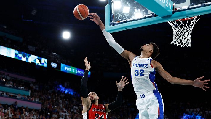 Baloncesto JJOO París 2024 - Francia – Canadá (M) baloncesto: Wembanyama exhibe su poderío físico en la victoria francesa