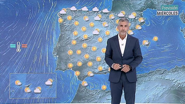 El tiempo - Temperaturas elevadas en la mitad sur, nordeste peninsular y Mallorca