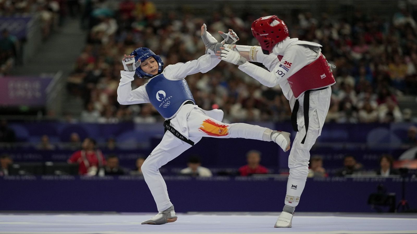 París 2024 - Taekwondo: 1/4 final. -49kg (F): A. Cerezo (ESP) vs. M. Nematzadeh (IRI) - Ver ahora