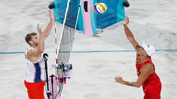 Vóley playa JJOO París 2024 - Cuartos: Herrera / Gavira (ESP) vs. Mol / Sorum (NOR)